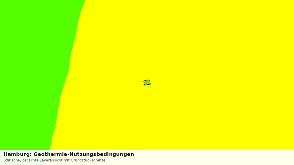 Statische Kartenansicht: Hamburg: Geothermie-Nutzungsbedingungen