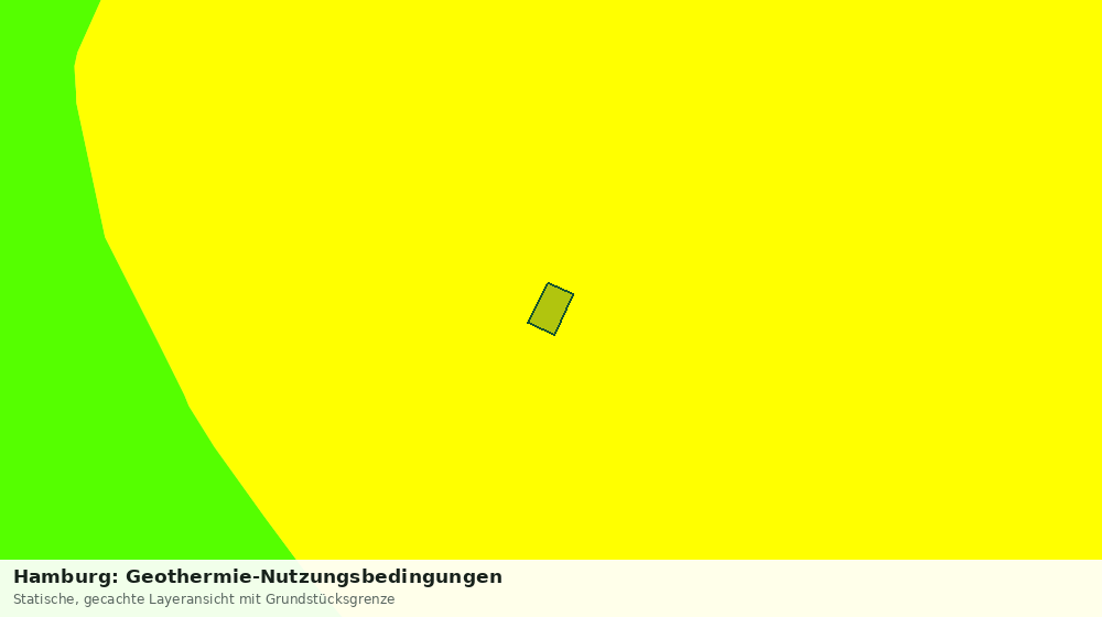 Statische Kartenansicht: Hamburg: Geothermie-Nutzungsbedingungen