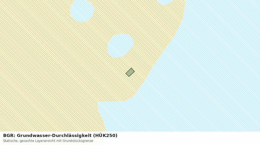 Statische Kartenansicht: BGR: Grundwasser-Durchlässigkeit (HÜK250)