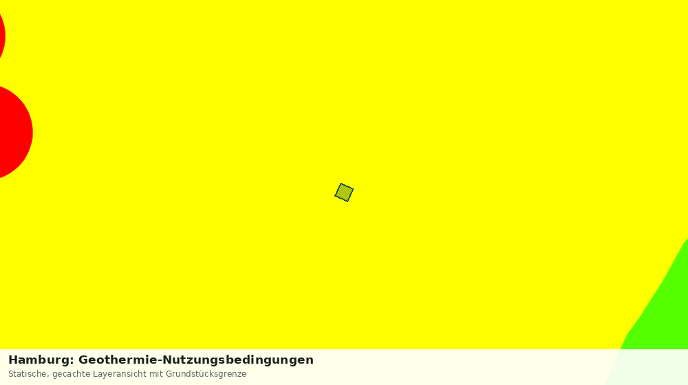 Statische Kartenansicht: Hamburg: Geothermie-Nutzungsbedingungen