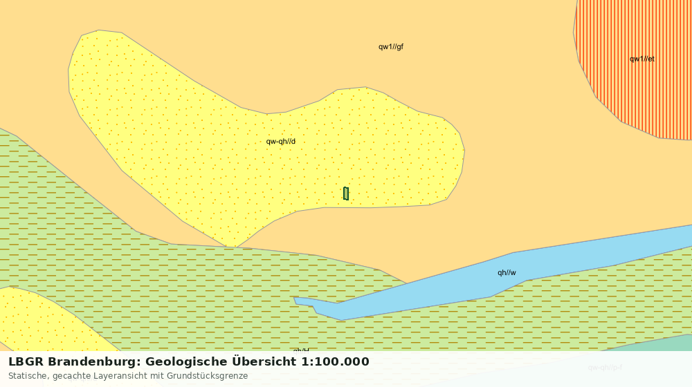 Statische Kartenansicht: LBGR Brandenburg: Geologische Übersicht 1:100.000