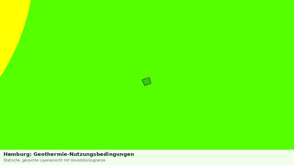 Statische Kartenansicht: Hamburg: Geothermie-Nutzungsbedingungen