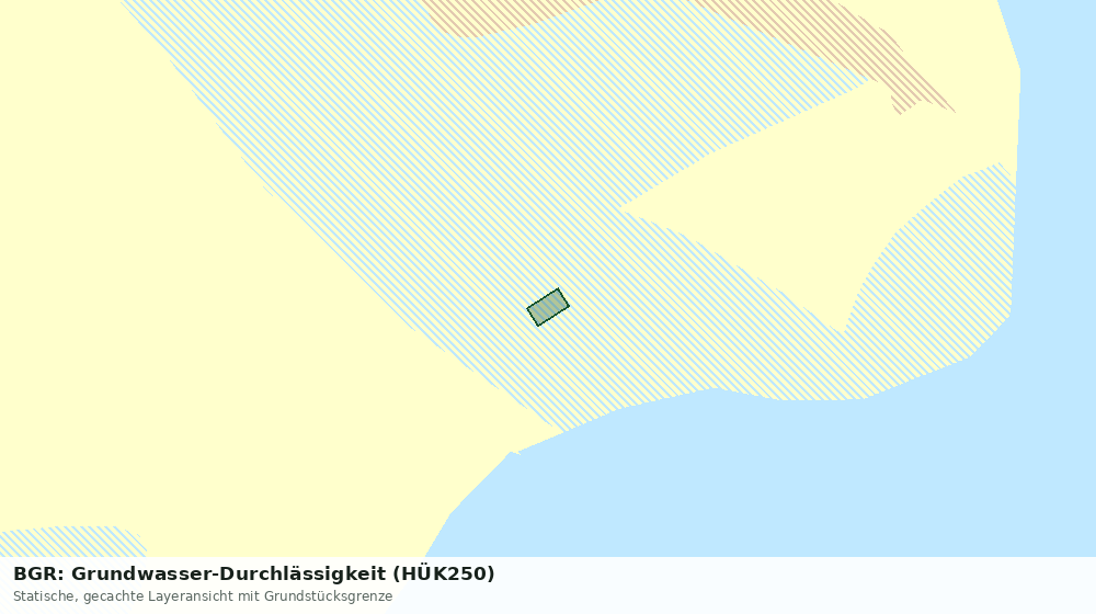 Statische Kartenansicht: BGR: Grundwasser-Durchlässigkeit (HÜK250)