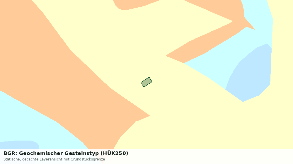 Statische Kartenansicht: BGR: Geochemischer Gesteinstyp (HÜK250)