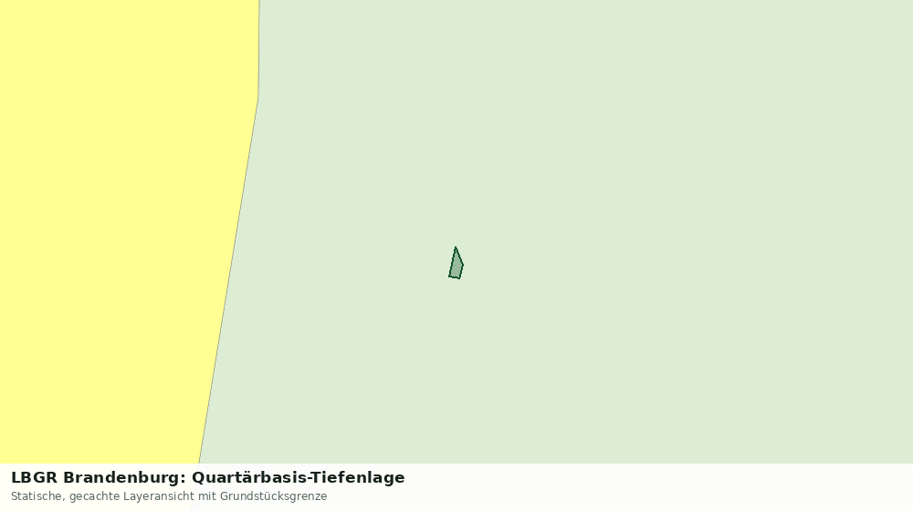 Statische Kartenansicht: LBGR Brandenburg: Quartärbasis-Tiefenlage