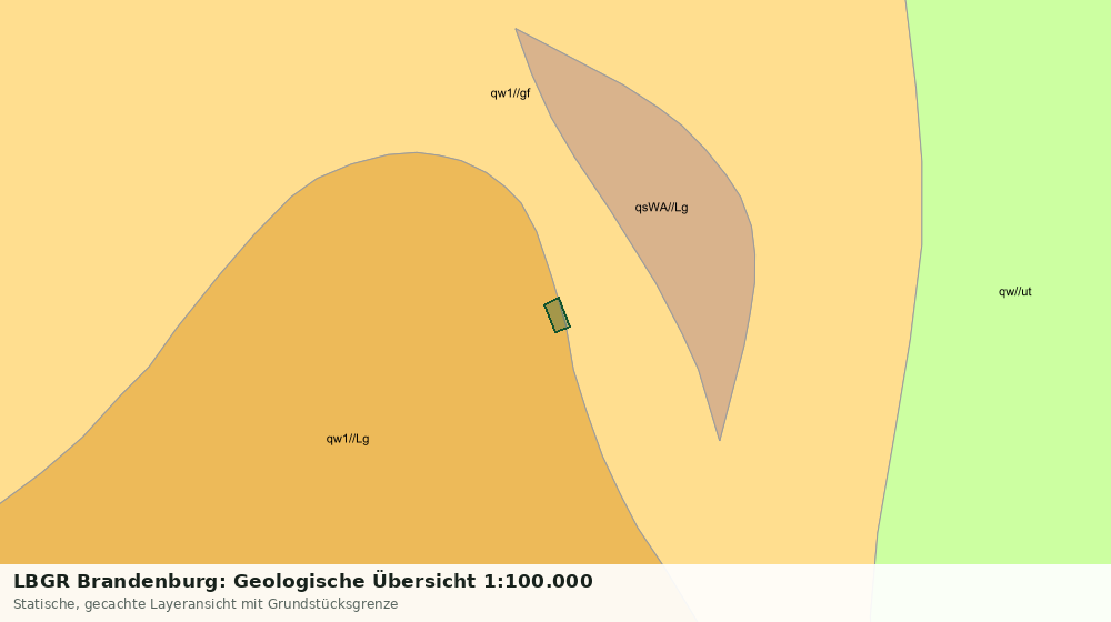 Statische Kartenansicht: LBGR Brandenburg: Geologische Übersicht 1:100.000