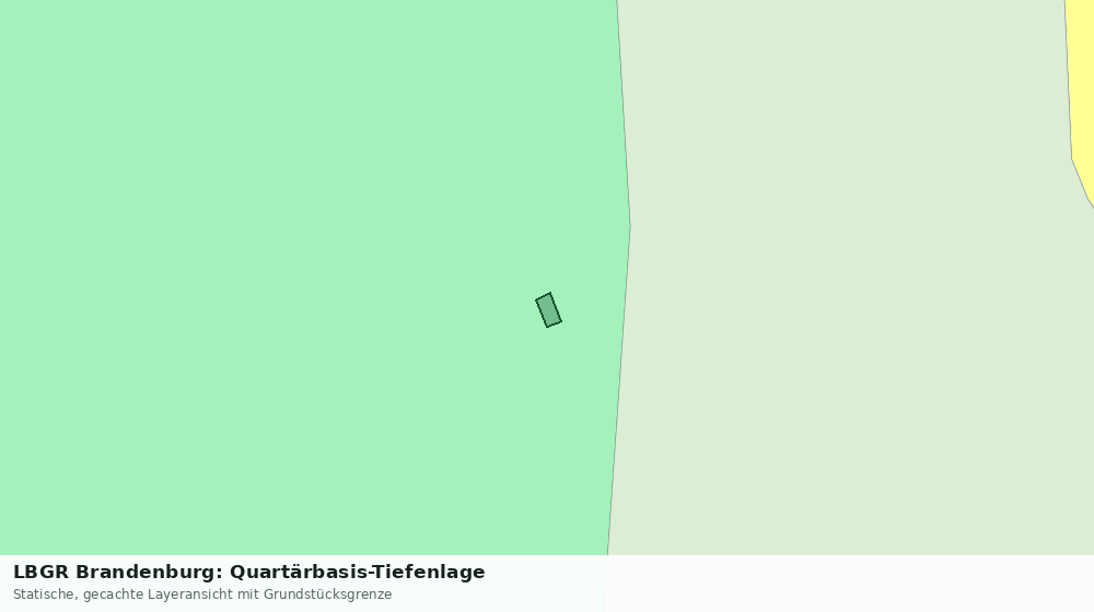 Statische Kartenansicht: LBGR Brandenburg: Quartärbasis-Tiefenlage