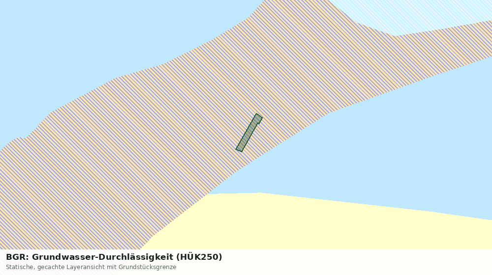 Statische Kartenansicht: BGR: Grundwasser-Durchlässigkeit (HÜK250)