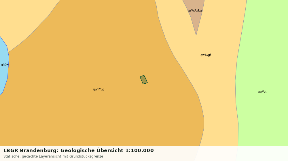 Statische Kartenansicht: LBGR Brandenburg: Geologische Übersicht 1:100.000