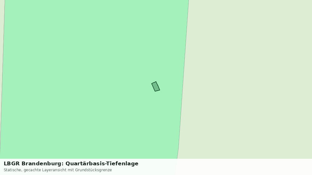 Statische Kartenansicht: LBGR Brandenburg: Quartärbasis-Tiefenlage