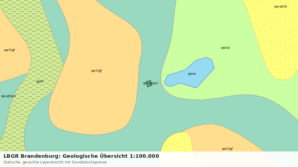 Statische Kartenansicht: LBGR Brandenburg: Geologische Übersicht 1:100.000