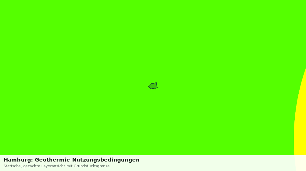 Statische Kartenansicht: Hamburg: Geothermie-Nutzungsbedingungen