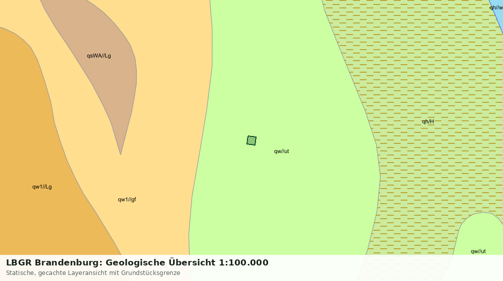 Statische Kartenansicht: LBGR Brandenburg: Geologische Übersicht 1:100.000