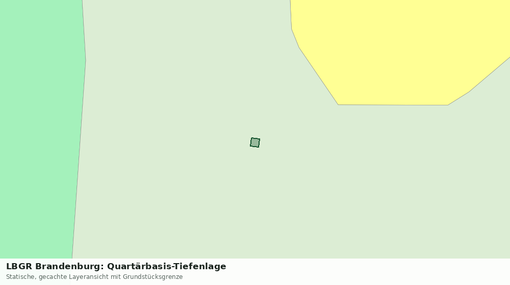 Statische Kartenansicht: LBGR Brandenburg: Quartärbasis-Tiefenlage