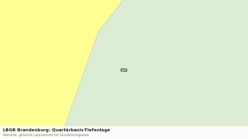 Statische Kartenansicht: LBGR Brandenburg: Quartärbasis-Tiefenlage