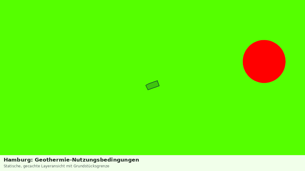Statische Kartenansicht: Hamburg: Geothermie-Nutzungsbedingungen