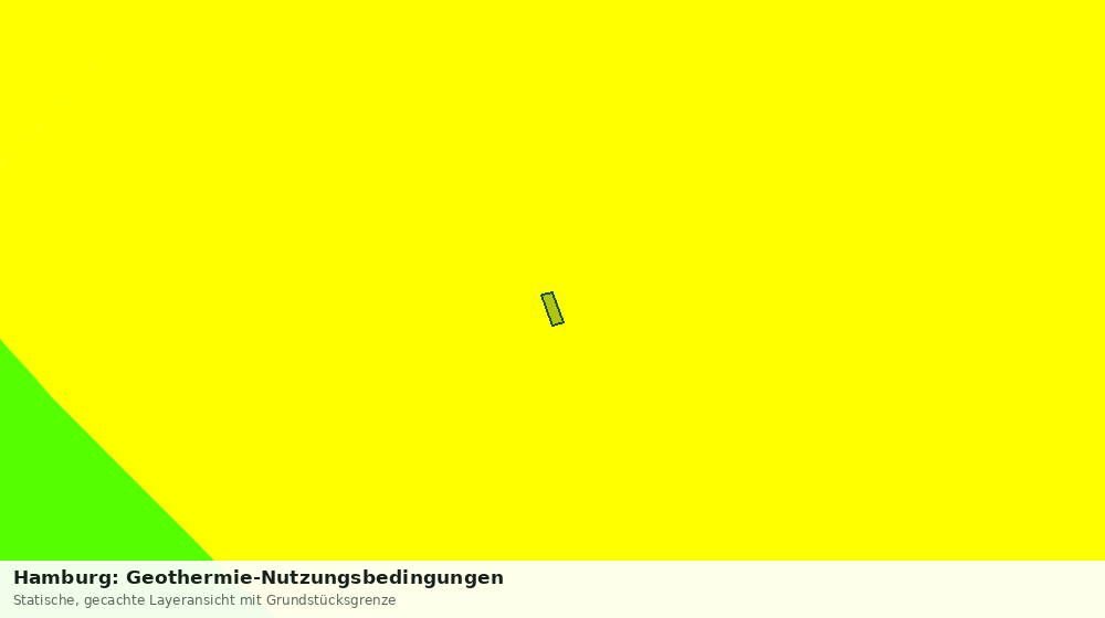 Statische Kartenansicht: Hamburg: Geothermie-Nutzungsbedingungen