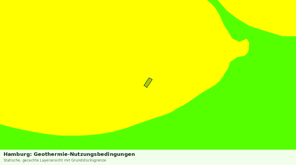 Statische Kartenansicht: Hamburg: Geothermie-Nutzungsbedingungen