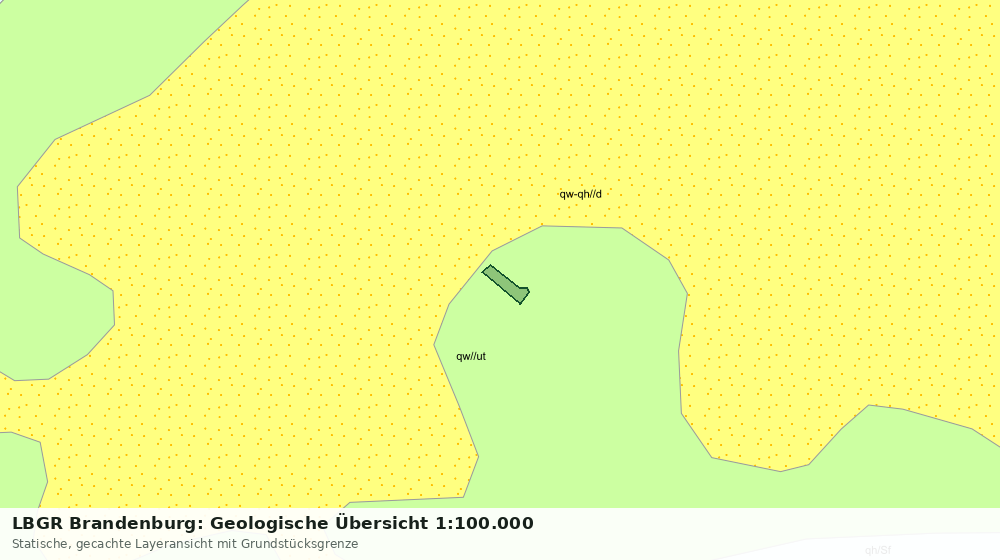 Statische Kartenansicht: LBGR Brandenburg: Geologische Übersicht 1:100.000