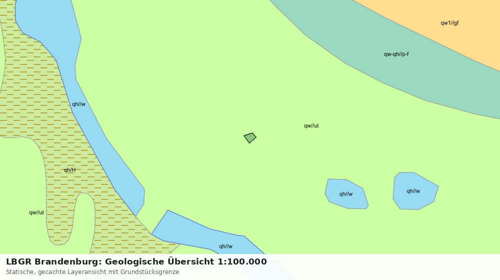 Statische Kartenansicht: LBGR Brandenburg: Geologische Übersicht 1:100.000
