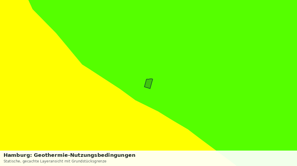 Statische Kartenansicht: Hamburg: Geothermie-Nutzungsbedingungen