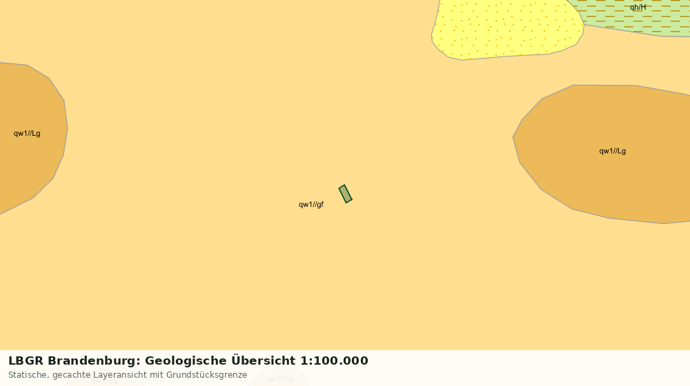 Statische Kartenansicht: LBGR Brandenburg: Geologische Übersicht 1:100.000