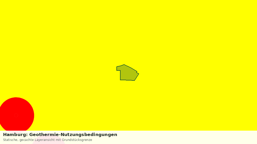 Statische Kartenansicht: Hamburg: Geothermie-Nutzungsbedingungen