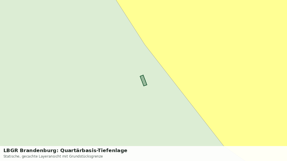 Statische Kartenansicht: LBGR Brandenburg: Quartärbasis-Tiefenlage