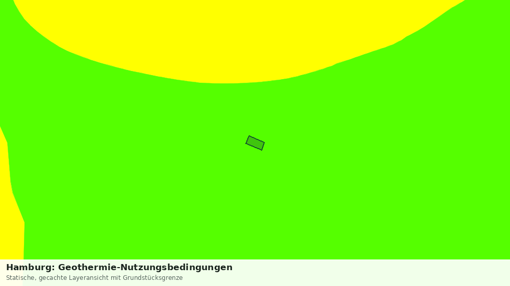 Statische Kartenansicht: Hamburg: Geothermie-Nutzungsbedingungen