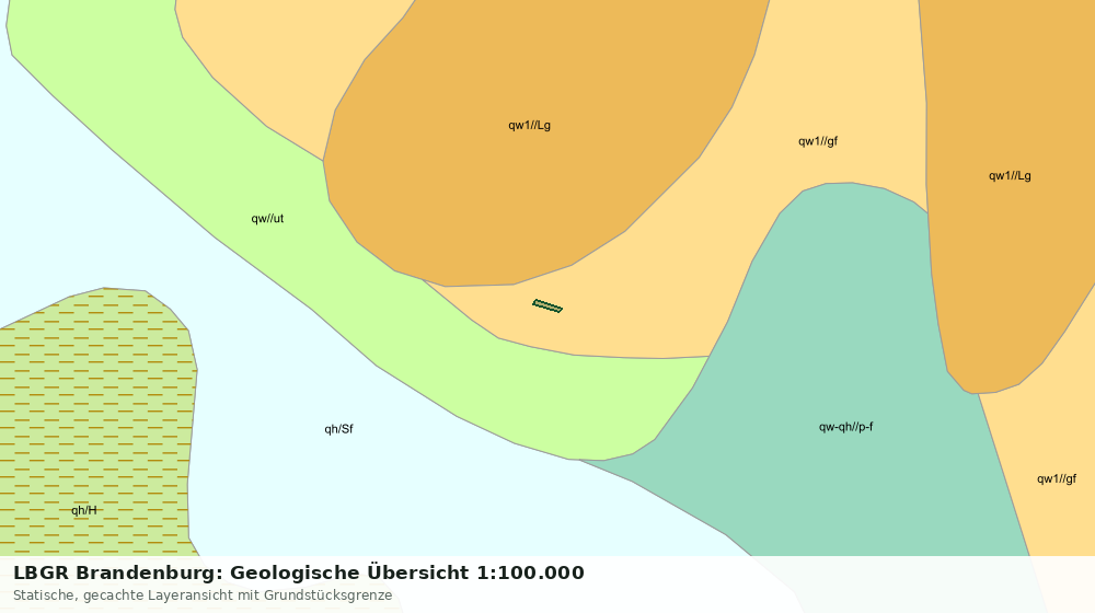 Statische Kartenansicht: LBGR Brandenburg: Geologische Übersicht 1:100.000