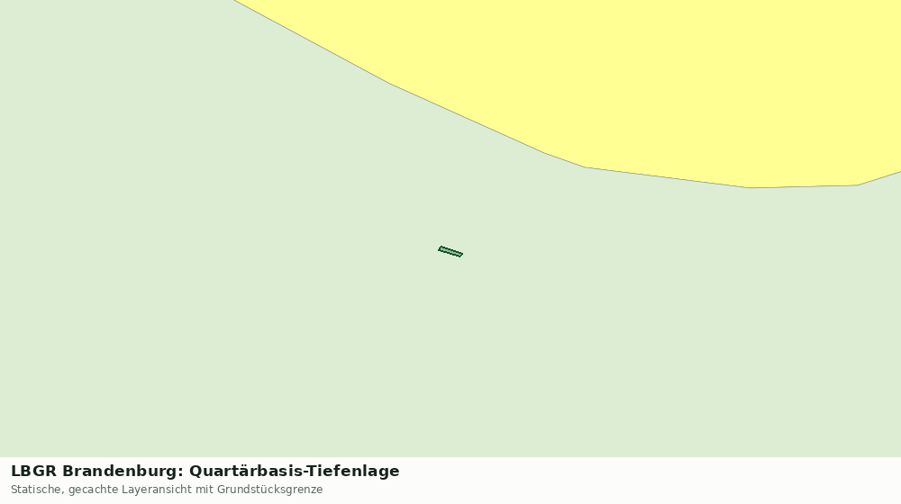 Statische Kartenansicht: LBGR Brandenburg: Quartärbasis-Tiefenlage