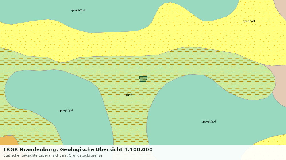 Statische Kartenansicht: LBGR Brandenburg: Geologische Übersicht 1:100.000