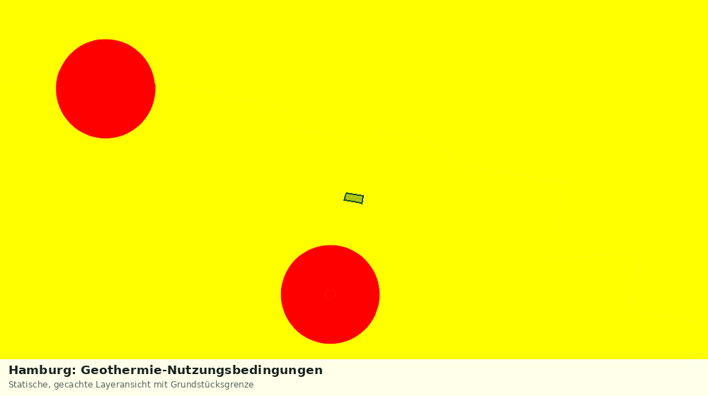 Statische Kartenansicht: Hamburg: Geothermie-Nutzungsbedingungen
