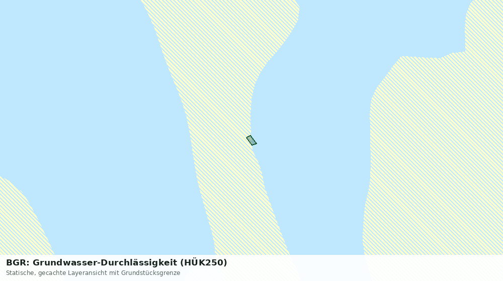 Statische Kartenansicht: BGR: Grundwasser-Durchlässigkeit (HÜK250)