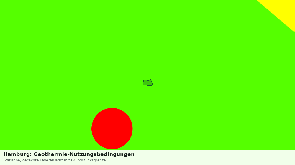 Statische Kartenansicht: Hamburg: Geothermie-Nutzungsbedingungen