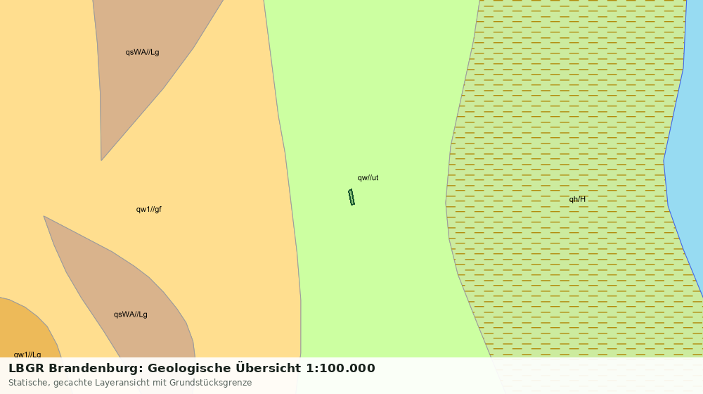 Statische Kartenansicht: LBGR Brandenburg: Geologische Übersicht 1:100.000