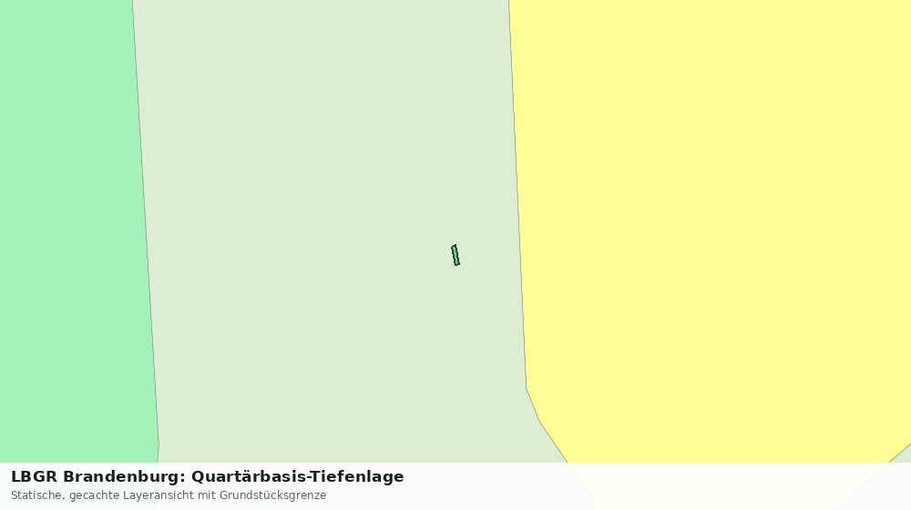 Statische Kartenansicht: LBGR Brandenburg: Quartärbasis-Tiefenlage