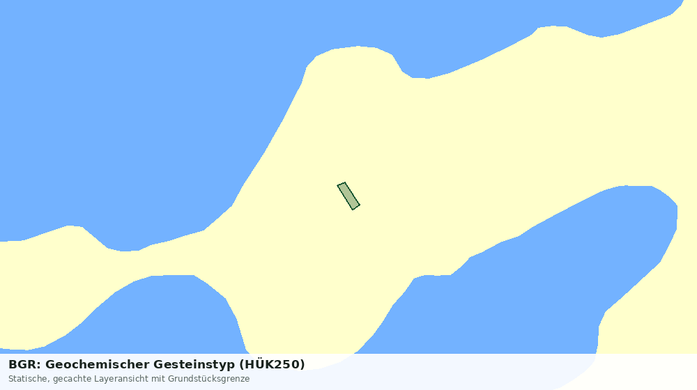 Statische Kartenansicht: BGR: Geochemischer Gesteinstyp (HÜK250)