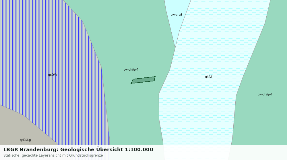 Statische Kartenansicht: LBGR Brandenburg: Geologische Übersicht 1:100.000