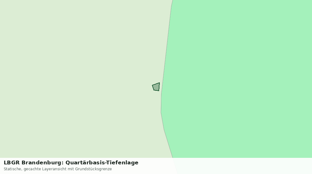 Statische Kartenansicht: LBGR Brandenburg: Quartärbasis-Tiefenlage