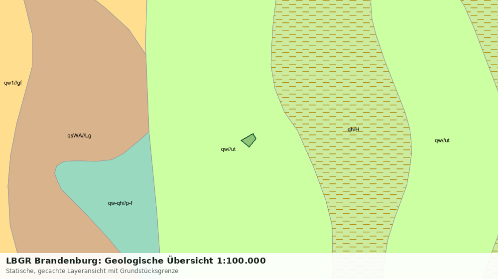 Statische Kartenansicht: LBGR Brandenburg: Geologische Übersicht 1:100.000