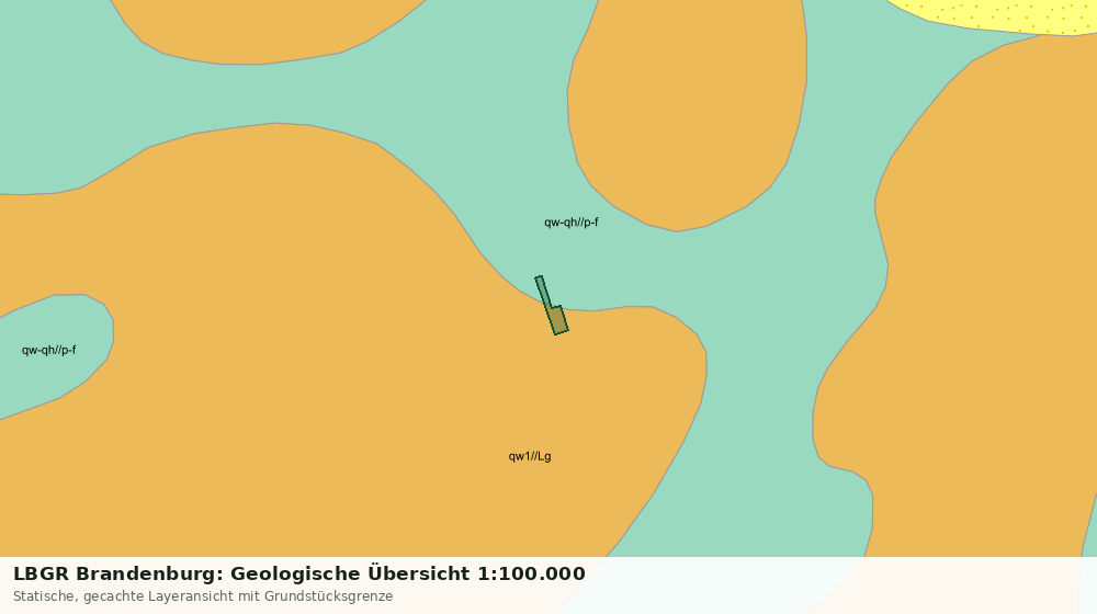 Statische Kartenansicht: LBGR Brandenburg: Geologische Übersicht 1:100.000