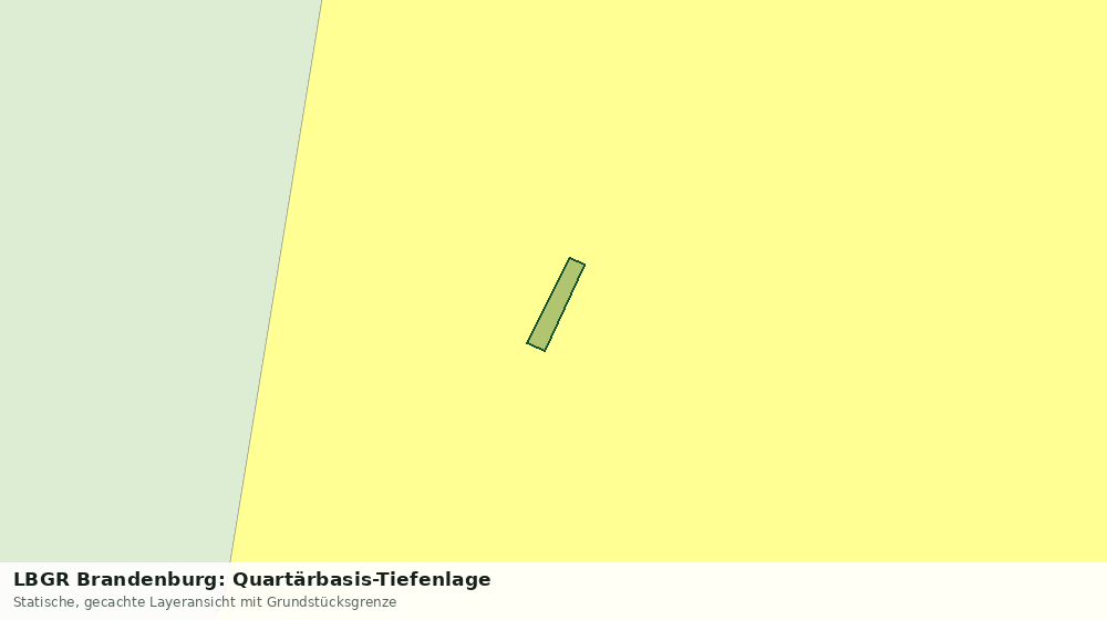 Statische Kartenansicht: LBGR Brandenburg: Quartärbasis-Tiefenlage