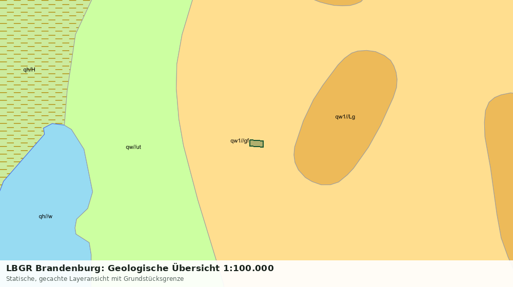 Statische Kartenansicht: LBGR Brandenburg: Geologische Übersicht 1:100.000