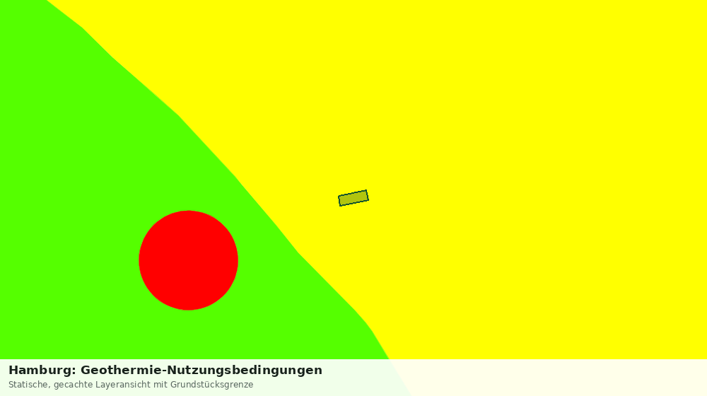 Statische Kartenansicht: Hamburg: Geothermie-Nutzungsbedingungen