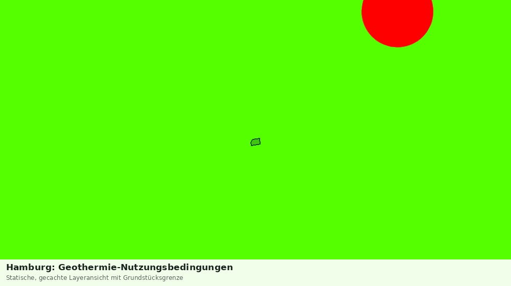 Statische Kartenansicht: Hamburg: Geothermie-Nutzungsbedingungen