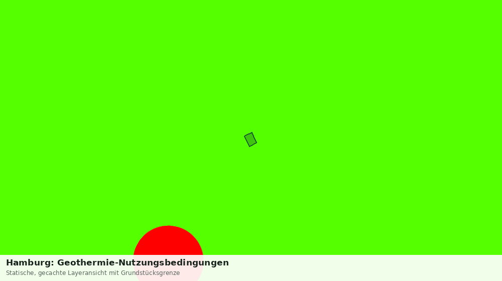 Statische Kartenansicht: Hamburg: Geothermie-Nutzungsbedingungen