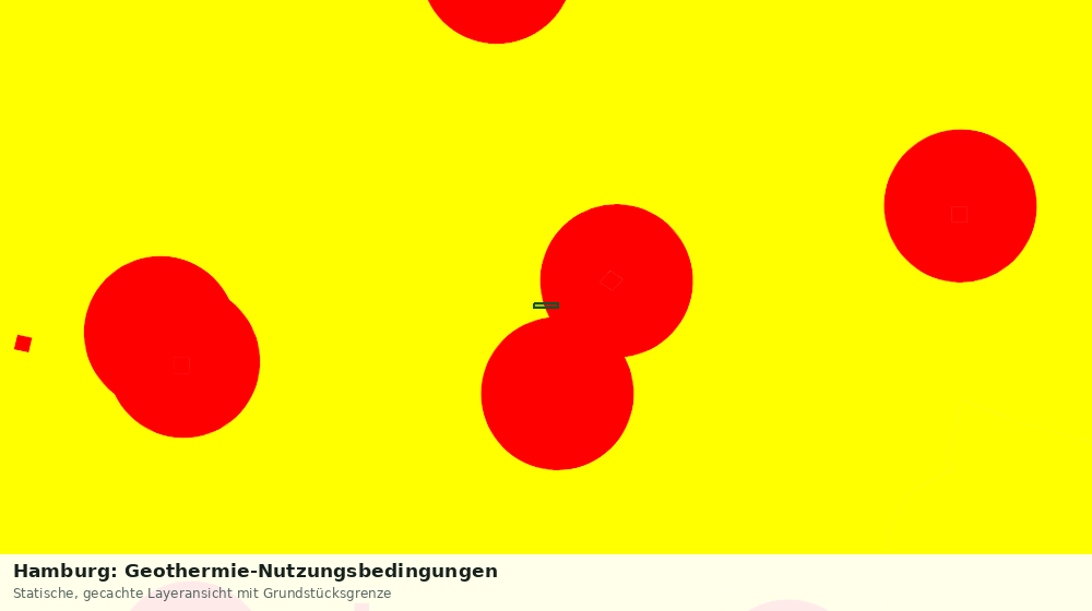 Statische Kartenansicht: Hamburg: Geothermie-Nutzungsbedingungen