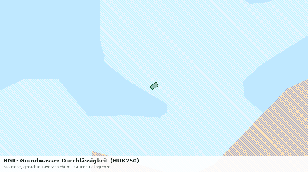 Statische Kartenansicht: BGR: Grundwasser-Durchlässigkeit (HÜK250)