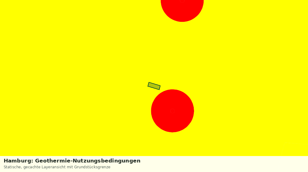 Statische Kartenansicht: Hamburg: Geothermie-Nutzungsbedingungen